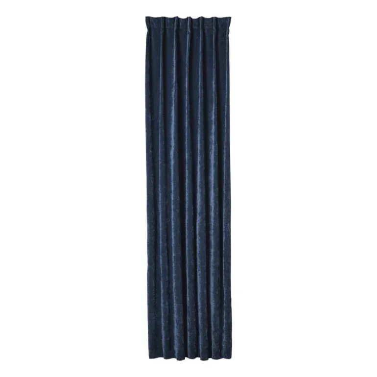 Gordijn chenille - blauw - 140x250 cm