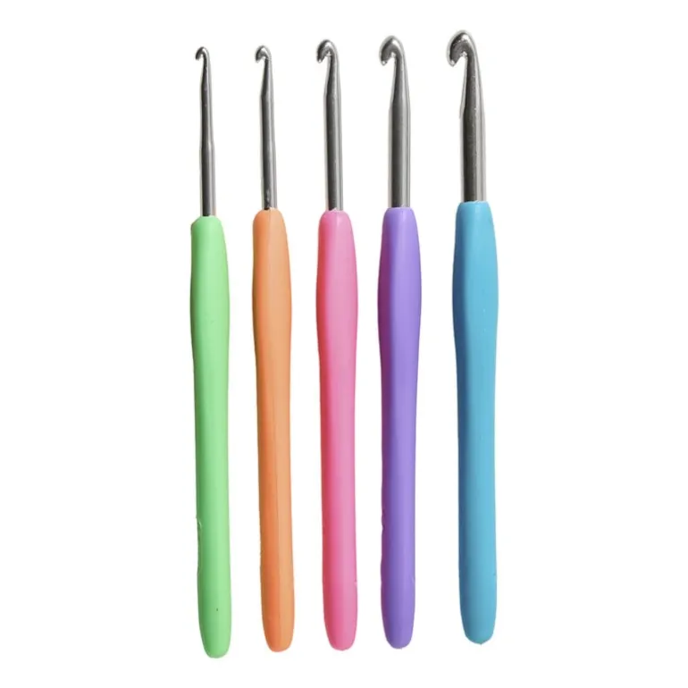 Haaknaalden - multikleur - set van 5