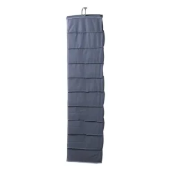 Hang organiser met 10 vakken - grijs - 154x34x6 cm