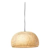 Hanglamp gevlochten - naturel - ø38x20 cm