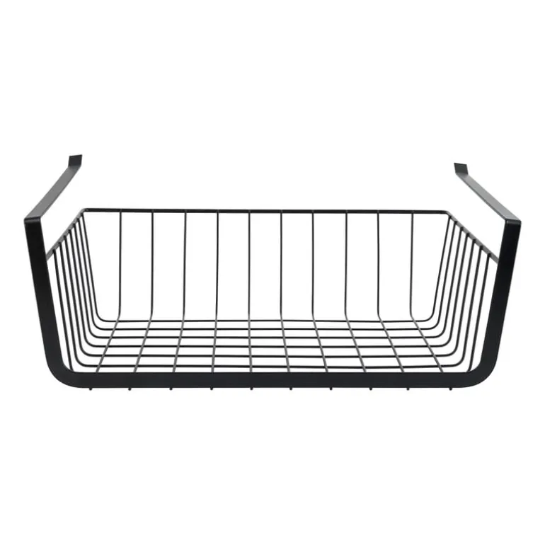 Hangmand voor onder plank - zwart - 36x25x13 cm