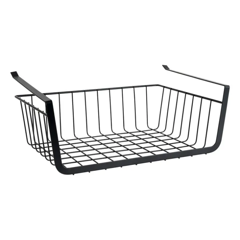 Hangmand voor onder plank - zwart - 36x25x13 cm