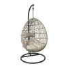 Hangstoel Hawaii met beige kussens - bruin - 196 cm