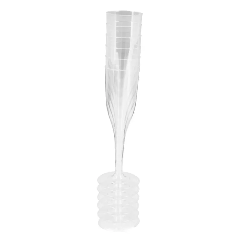 Herbruikbare champagne glazen - set van 6