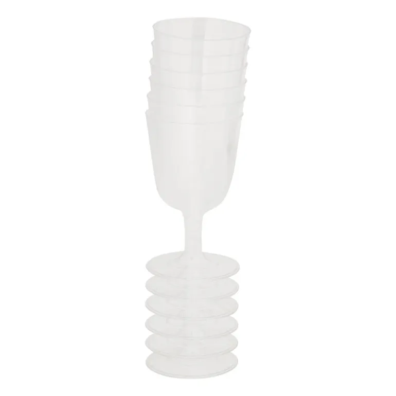 Herbruikbare wijnglazen - 6 stuks - 160 ml