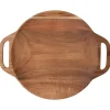 Hugo Kennis borrelplank groot - bruin - ø26 cm