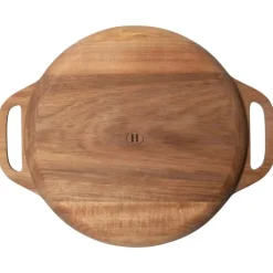 Hugo Kennis borrelplank groot - bruin - ø26 cm