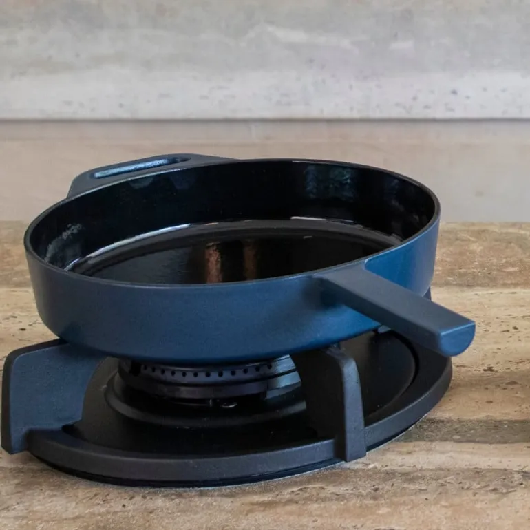 Hugo Kennis koekenpan - gietijzer - blauw/zwart - ø24 cm