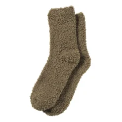 Huissok fluffy - groen - one size