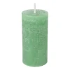 Kaars rustiek - appel groen - ø5x10 cm