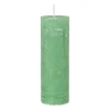 Kaars rustiek - appel groen - ø5x15 cm