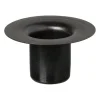 Kaarsenhouder voor fles - zwart - ø5x2.6 cm