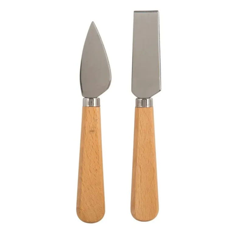 Kaasmesje hout - set van 2