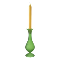 Kandelaar hoog - groen - ø8x22.5 cm