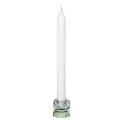 Kandelaar kristal 2-laags - blauw/groen - 4x4x4 cm