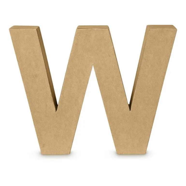 Kartonnen letter W