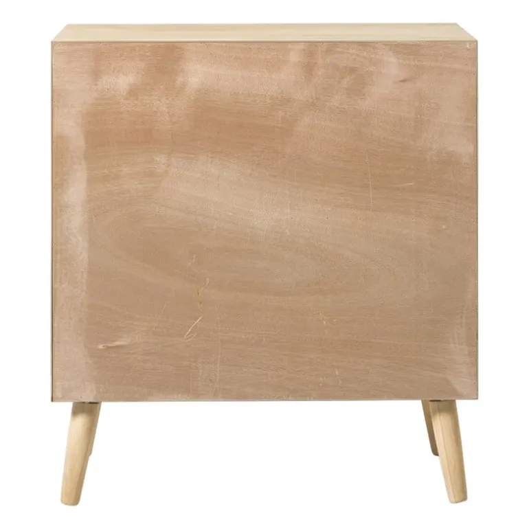 Kast Flores met ovalen vlakken - bruin - 78x70x37.5 cm