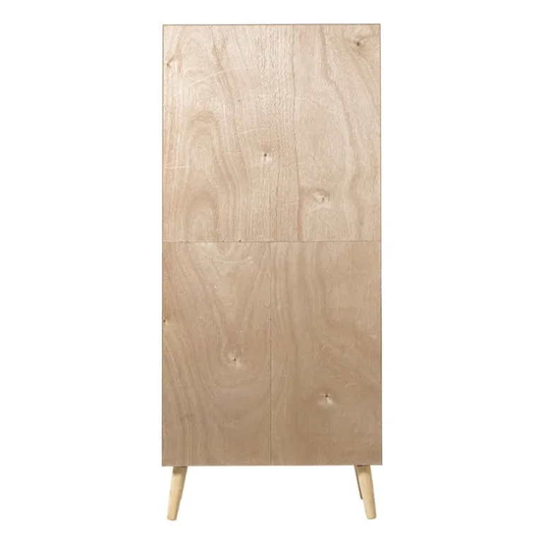 Kast Java met deurtje en vakken - bruin - 160x70x33.5 cm