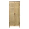 Kast webbing Lombok - bruin - 165x70x40 cm