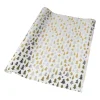 Kerst inpakpapier boom - zilver/goud - 70x200 cm
