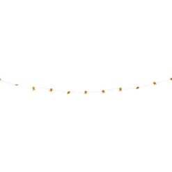 Kerst lichtslinger met gingerbread mannetjes - bruin - 1.9 meter