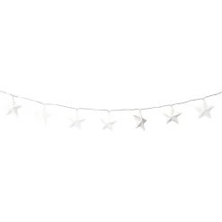 Kerst lichtslinger met sterren - wit - 1.35 meter