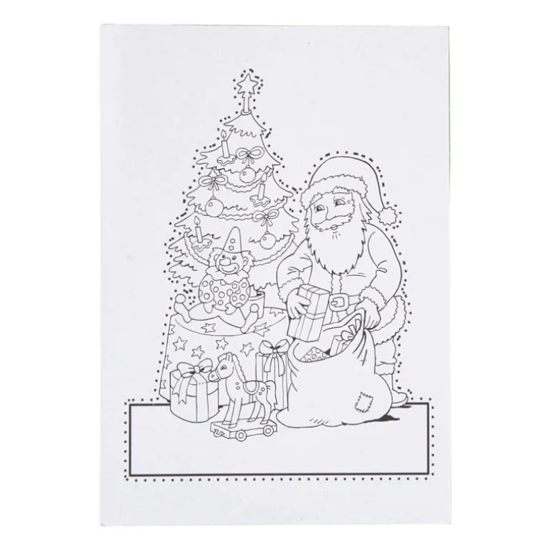 Kerst prikblok met prikpen - 12 prik- en kleurplaten