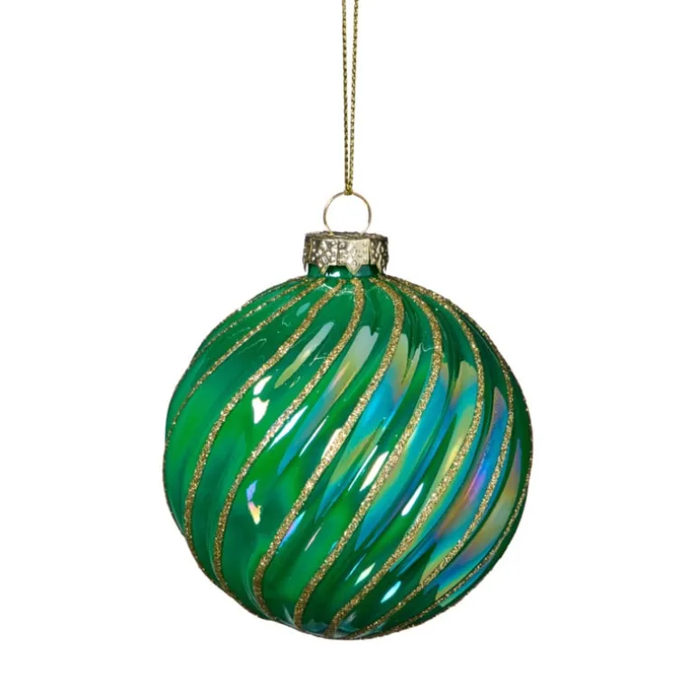 Kerstbal gedraaid - groen