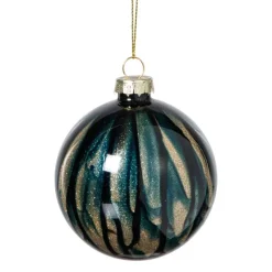 Kerstbal glossy - blauw