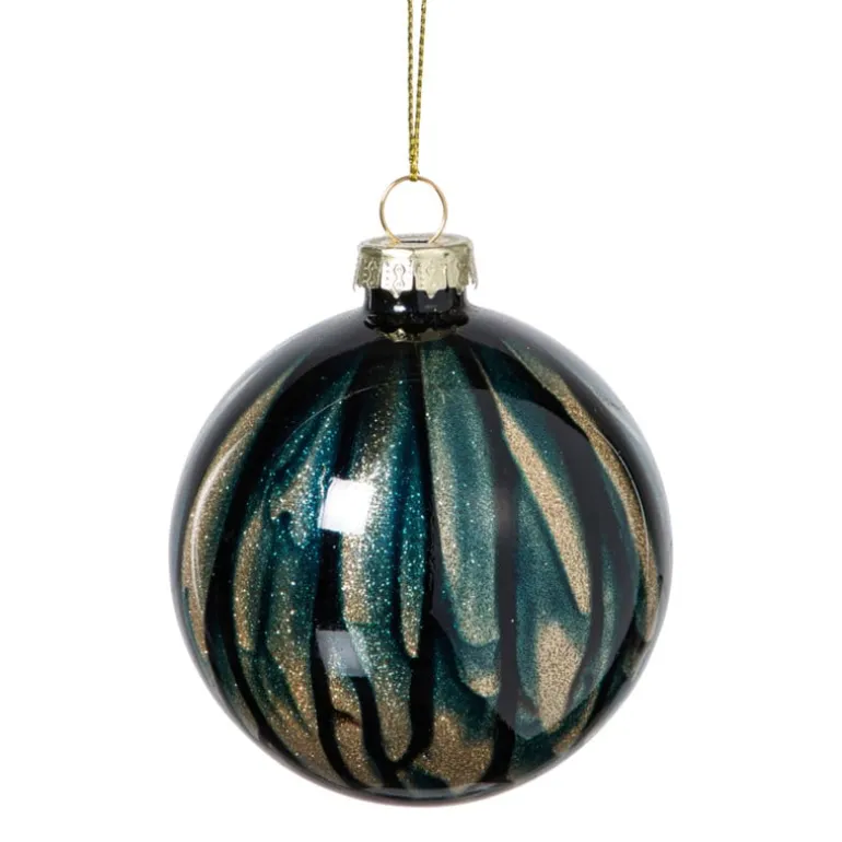 Kerstbal glossy - blauw