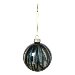 Kerstbal glossy - blauw