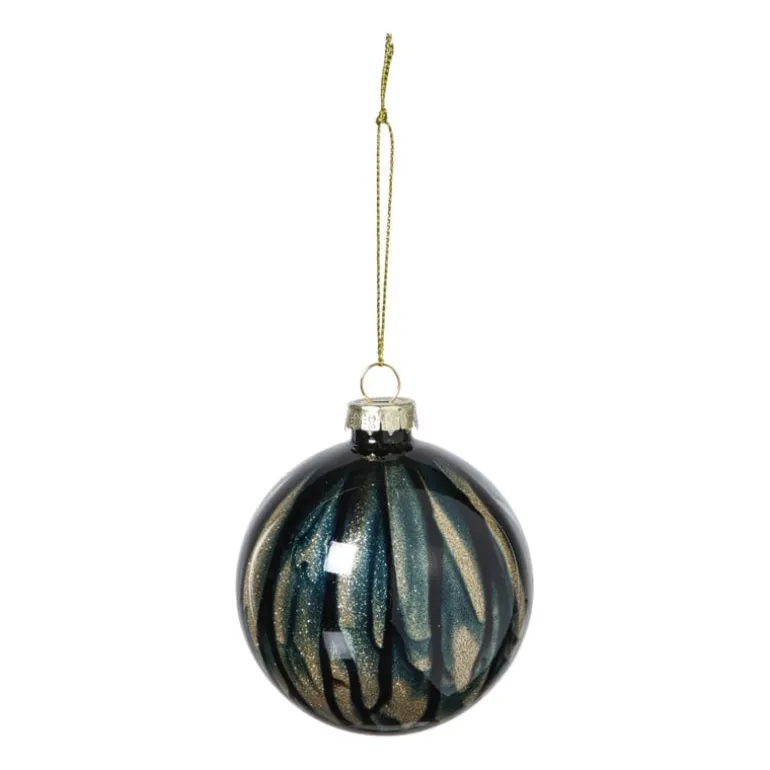 Kerstbal glossy - blauw