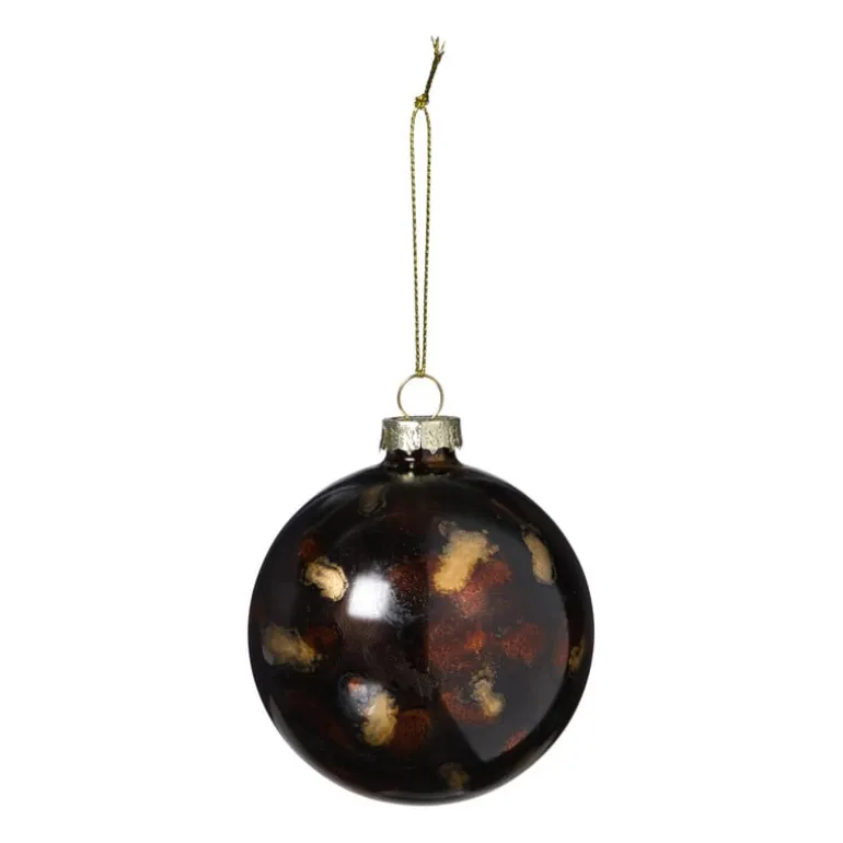 Kerstbal glossy - bruin