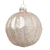 Kerstbal Kersthanger - roze - 10 cm