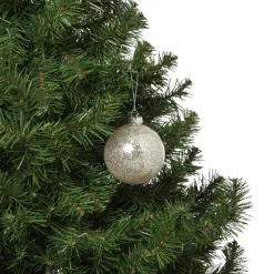 Kerstbal sequins - beige