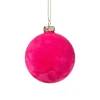 Kerstbal velvet - multikleur - diverse varianten