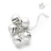 Kerstballetjes cadeauhangers - diverse soorten - 5xø2.5 cm