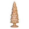 Kerstboom beeldje klein - goud - ø8x24.5 cm