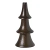 Kerstboom klein - bruin - ø4.5x10 cm