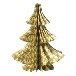 Kerstboom papier clashing colours - 15 cm