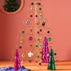 Kerstboom standaard - goudkleurig - 69x48x30 cm