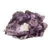 Kerstclip bloem - lila - 13x13 cm