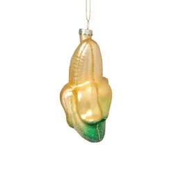 Kersthanger banaan - geel - 12x6.5x5.5 cm