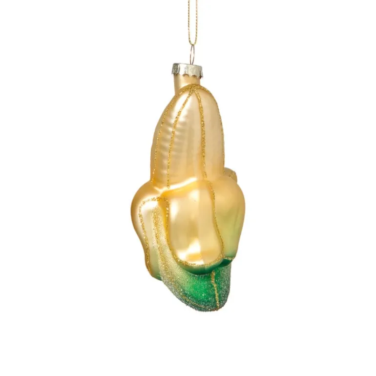 Kersthanger banaan - geel - 12x6.5x5.5 cm