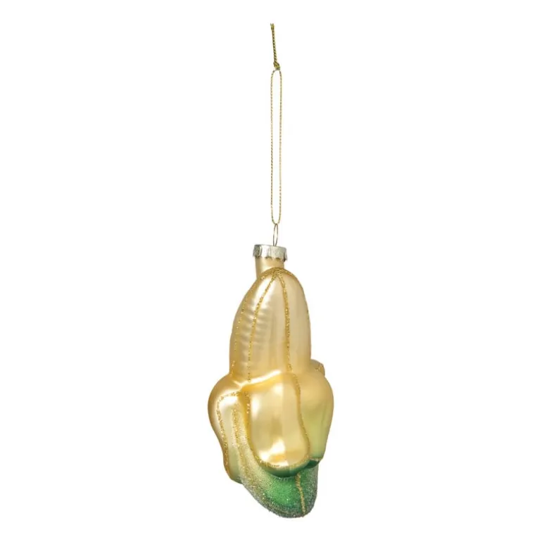Kersthanger banaan - geel - 12x6.5x5.5 cm