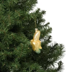Kersthanger banaan - geel - 12x6.5x5.5 cm