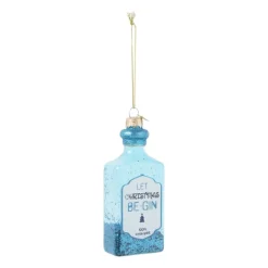 Kersthanger blauwe gin