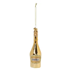 Kersthanger champagne - diverse varianten - ø4.5x15.5 cm