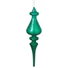 Kersthanger druppel - groen - ø6x23 cm