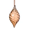 Kersthanger olive - bruin - ø6.5x13 cm